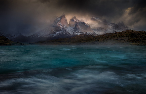 Stormy winds over the Torres del Paine