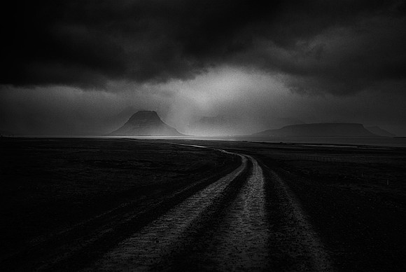 Road to the stormy land