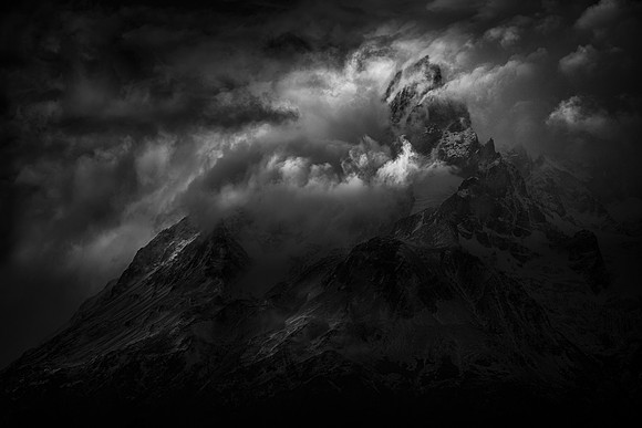 Passing storm over the Paine Grande