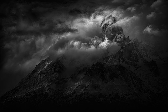 Passing storm over the Paine Grande