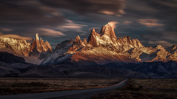 Patagonia skies in motion