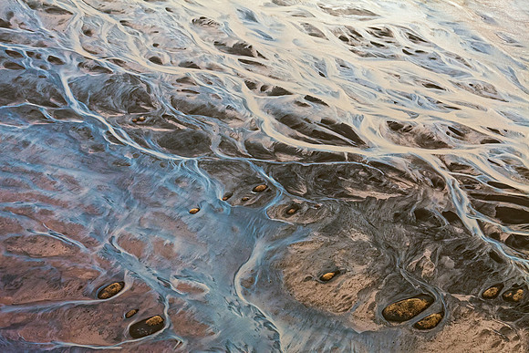 Painted by the river stream